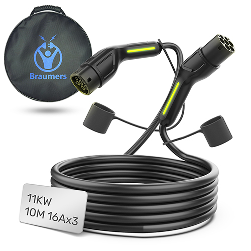 Mode 3 EV Type 2 charging cable 10M 11KW