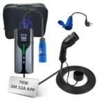 EV portable charger 32A 7KW APP Type 2