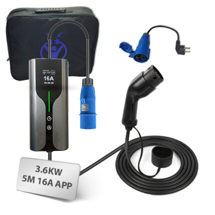 EV portable charger 16A 3.6KW APP Type 2
