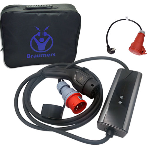 Braumers BREV-PO16AT2-11KW-CKAPP 11KW Portable 3-Phase EV Charger with App & Kit