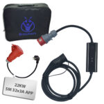 Braumers MobileEV CHARGER Type2 22KW CEE+APP Kit Portable 3-Phase EV Charger